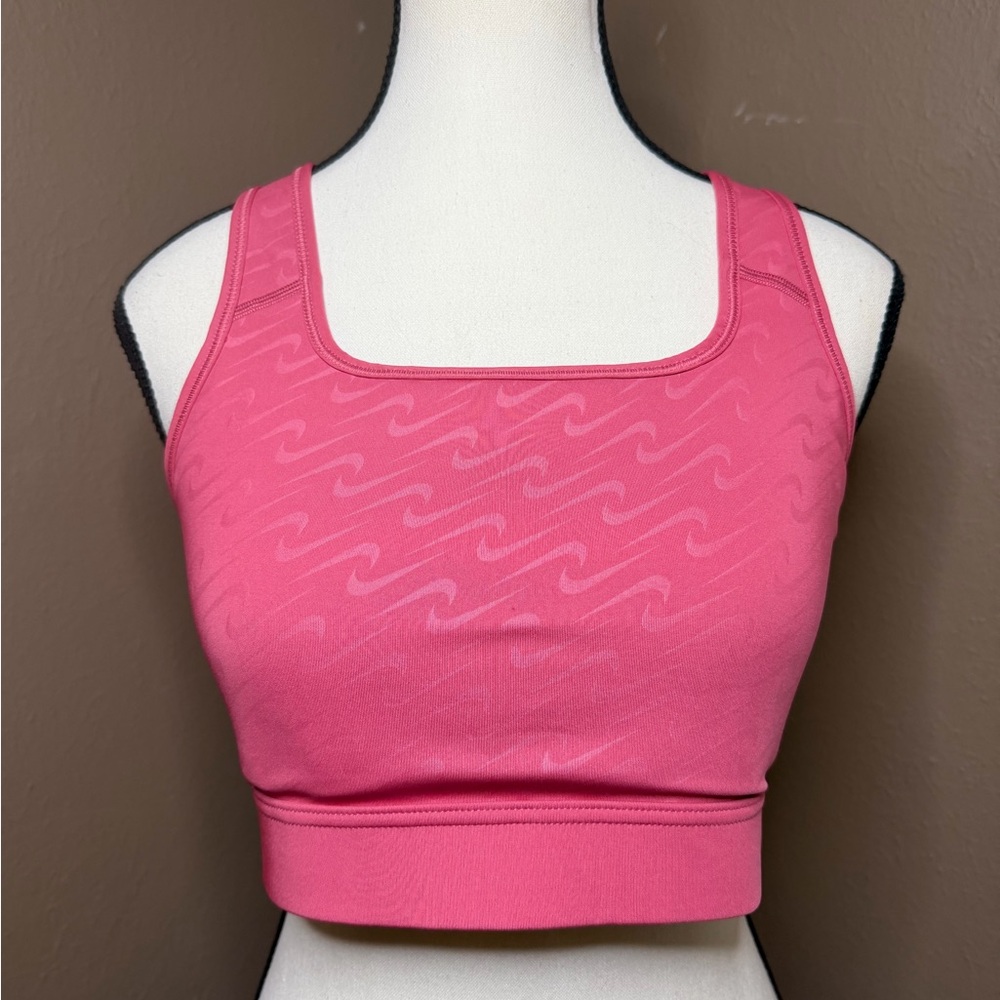 Nike Dri-FIT Swoosh Icon Clash Sports Bra "Archaeo Pink" Size Large